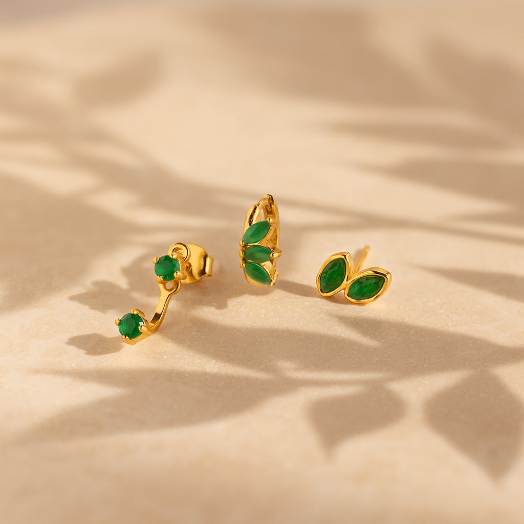 Aura Green earring set