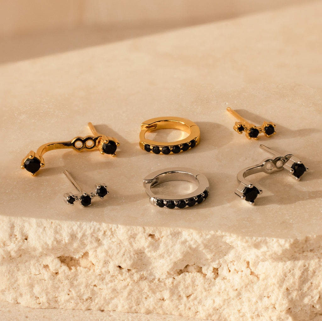 Charm Noir earring set