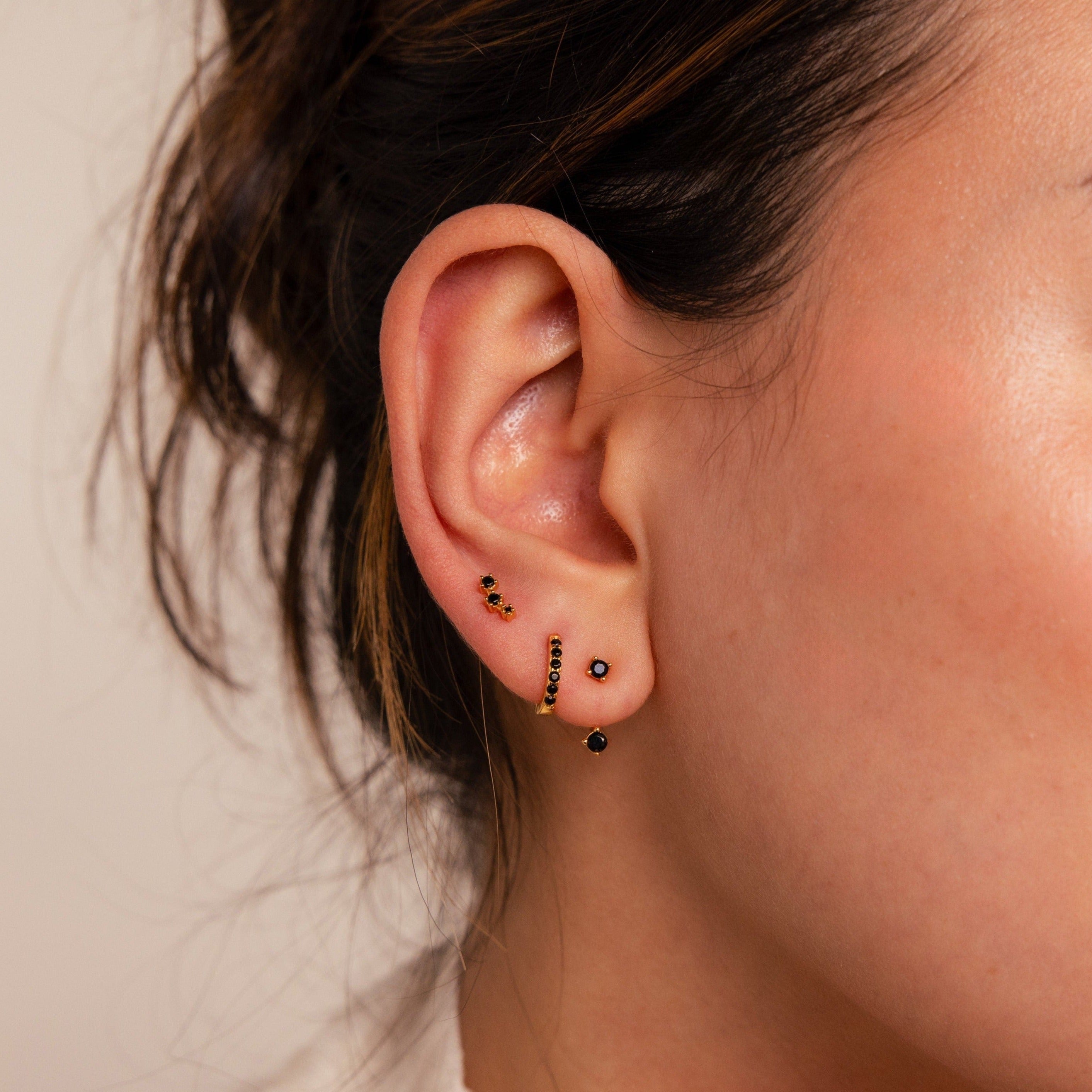 Charm Noir earring set