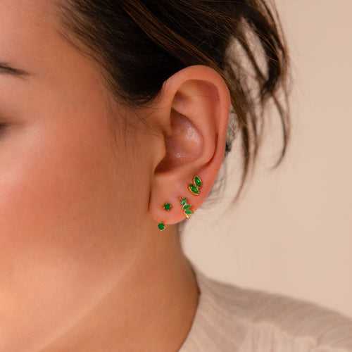 Aura Green earring set