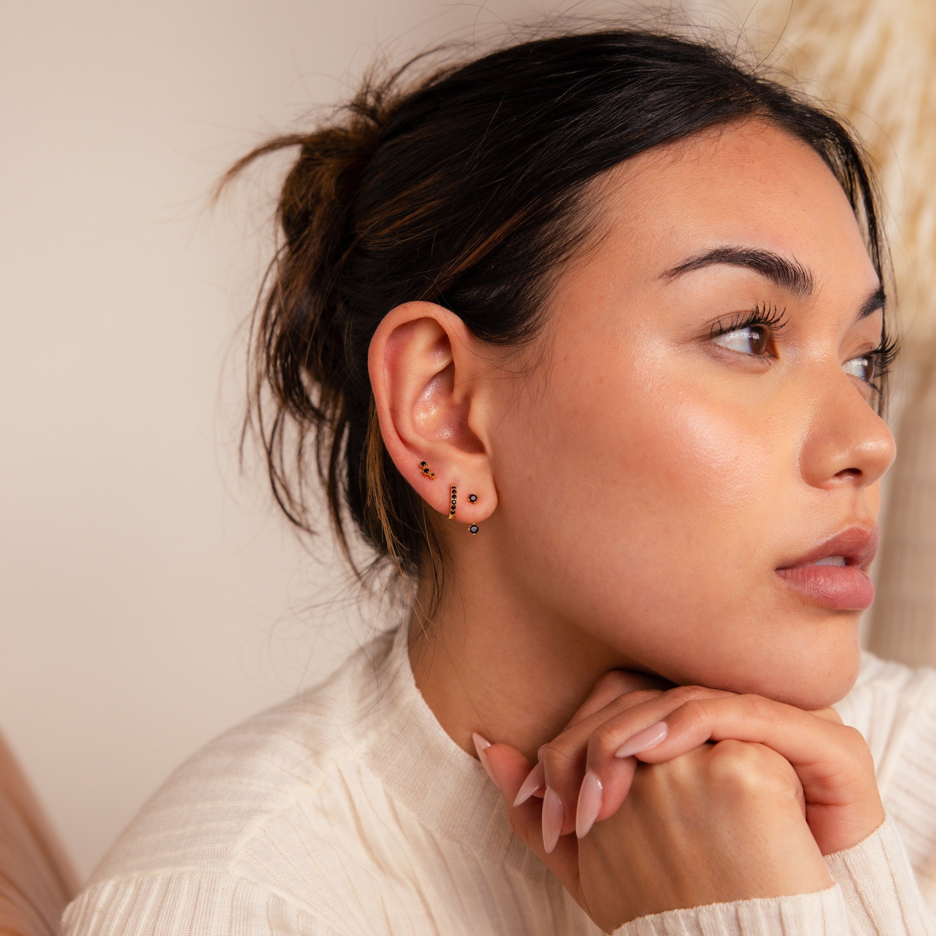 Charm Noir earring set