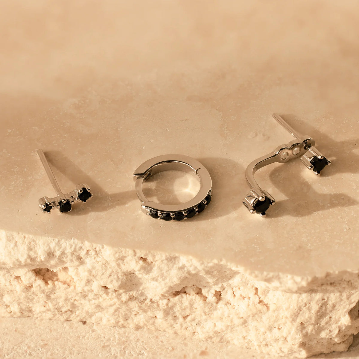 Onyx earring set