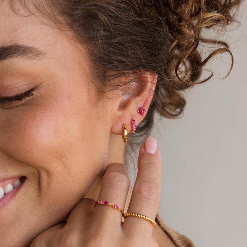 Birth Month Flower Earrings