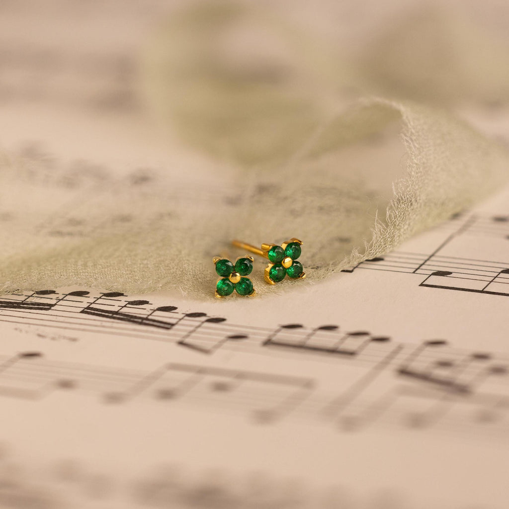 Birth Month Flower Earrings
