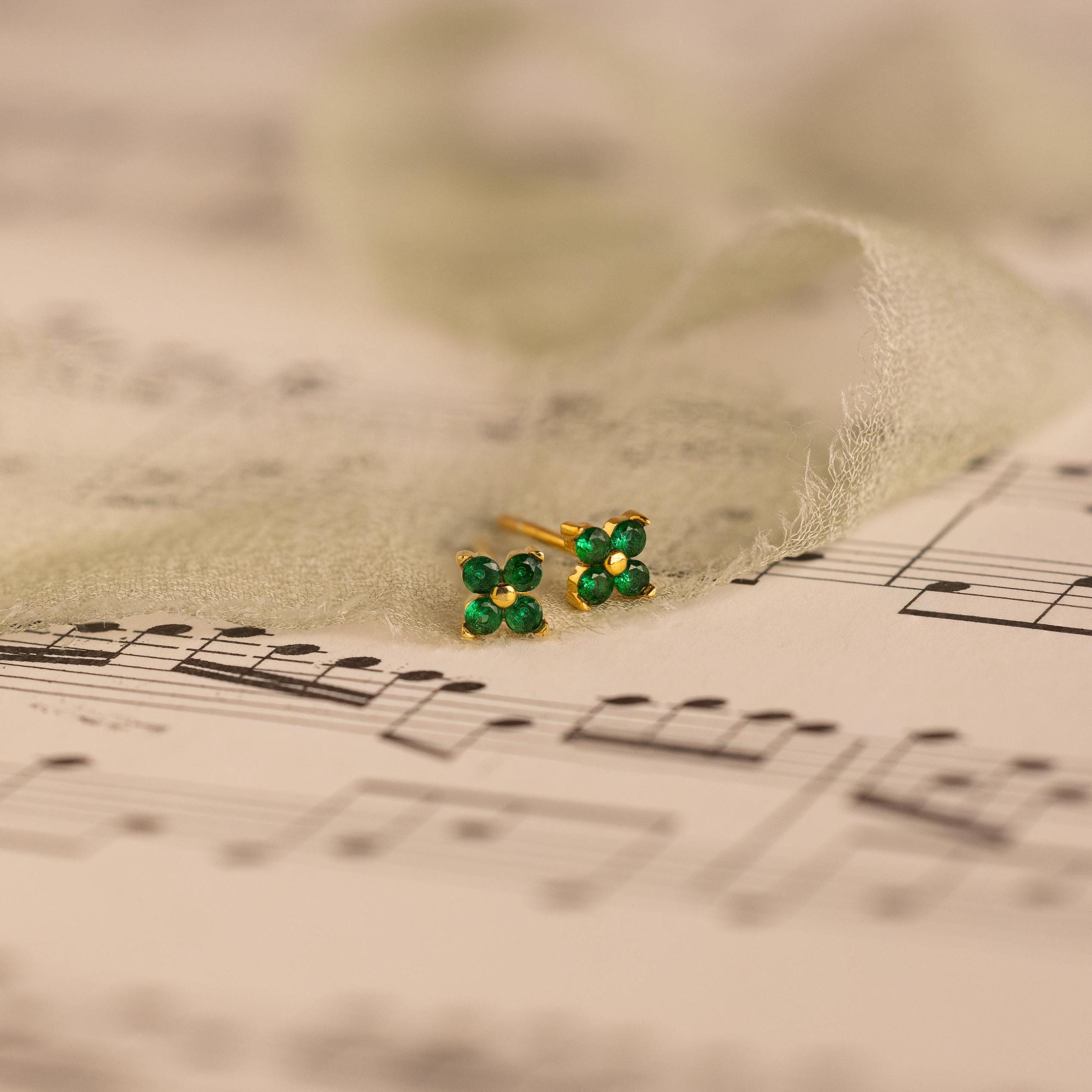Birth Month Flower Earrings