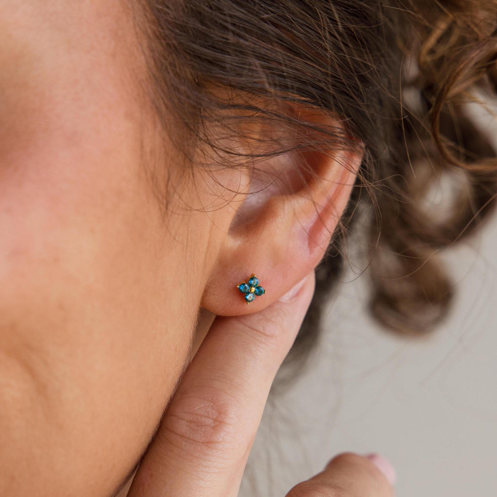 Birth Month Flower Earrings