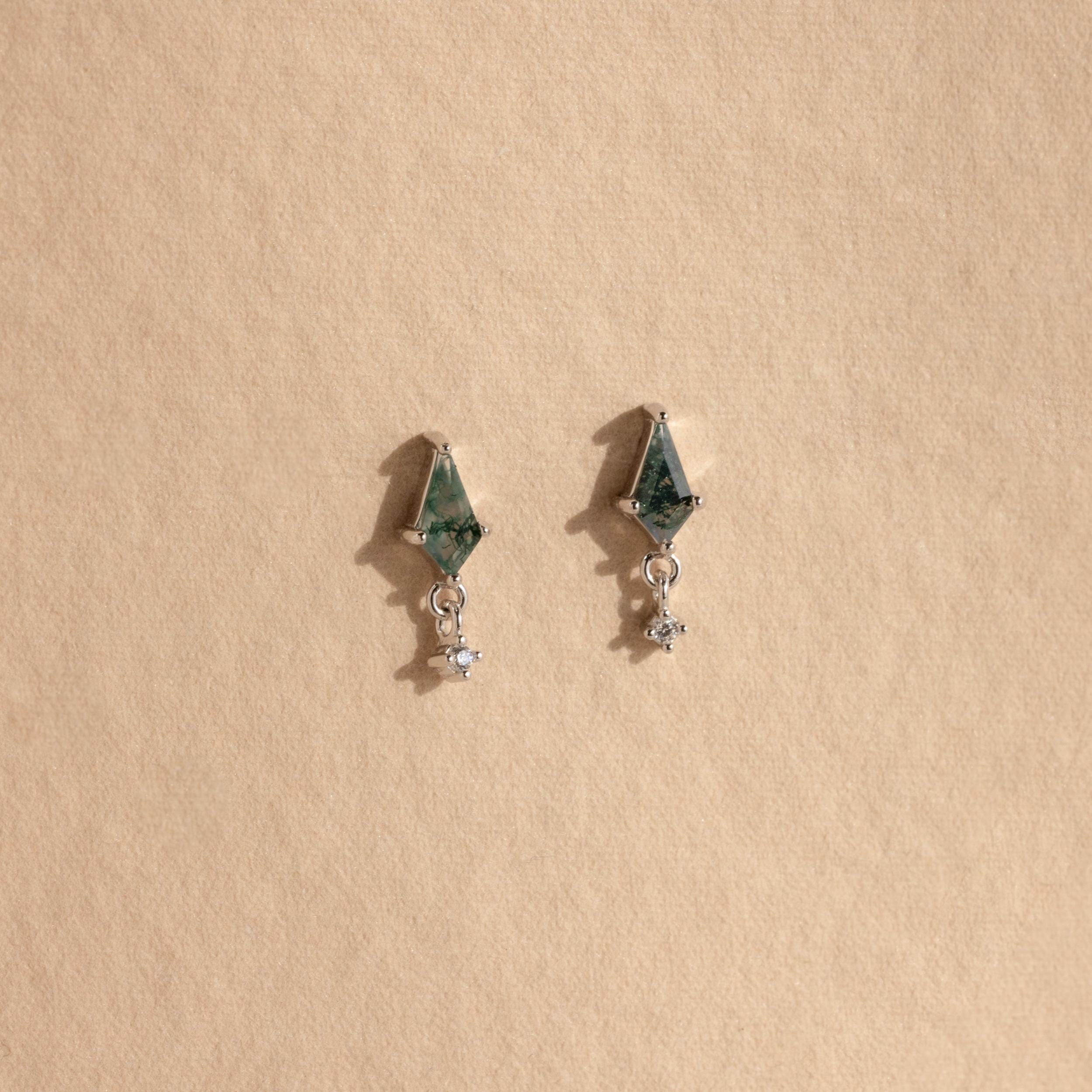 Geometric Agate Earrings