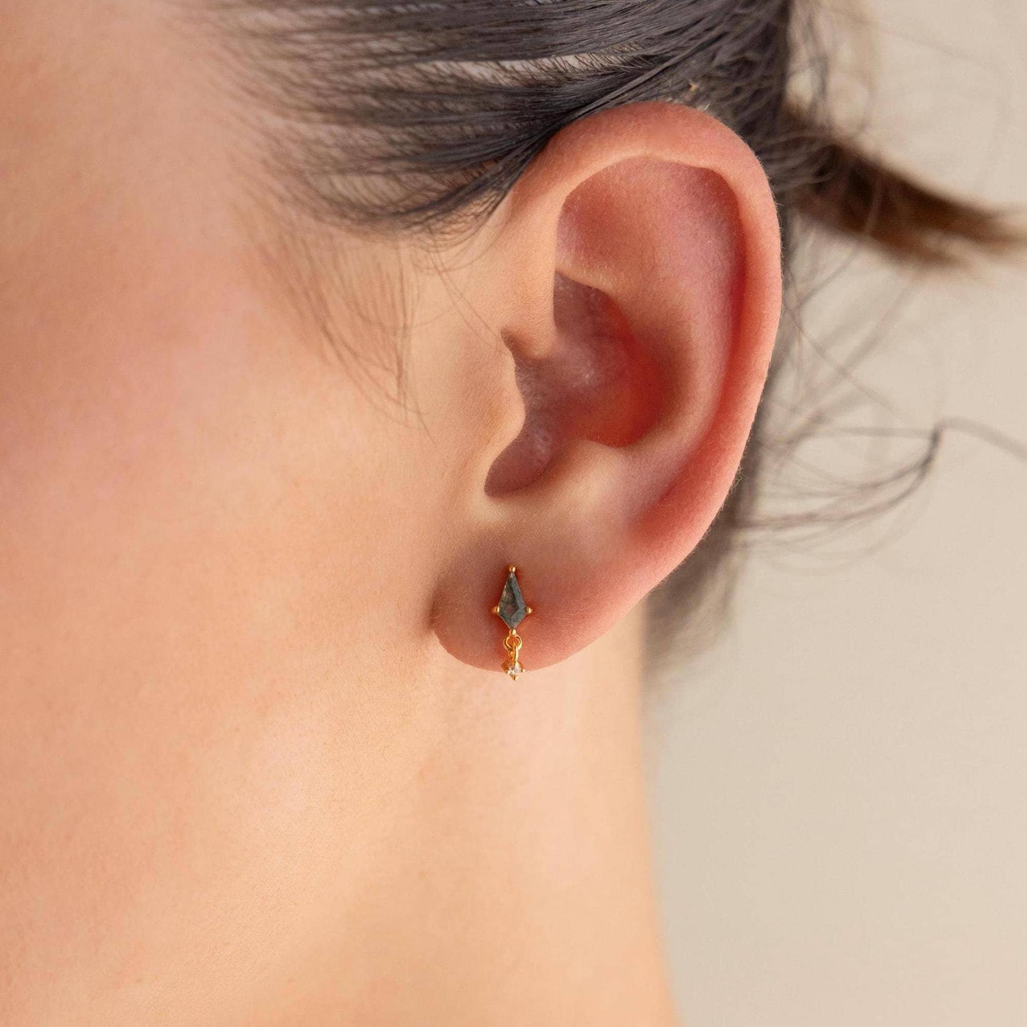Geometric Agate Earrings