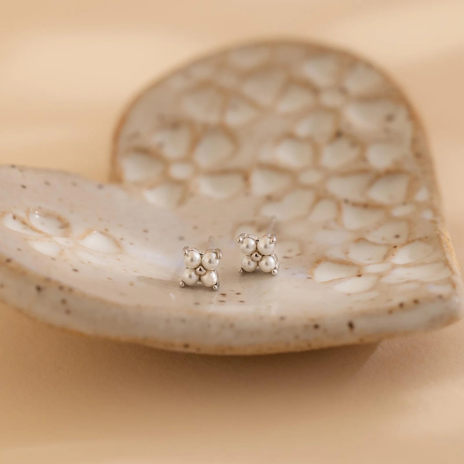 Pearl Petal Earrings