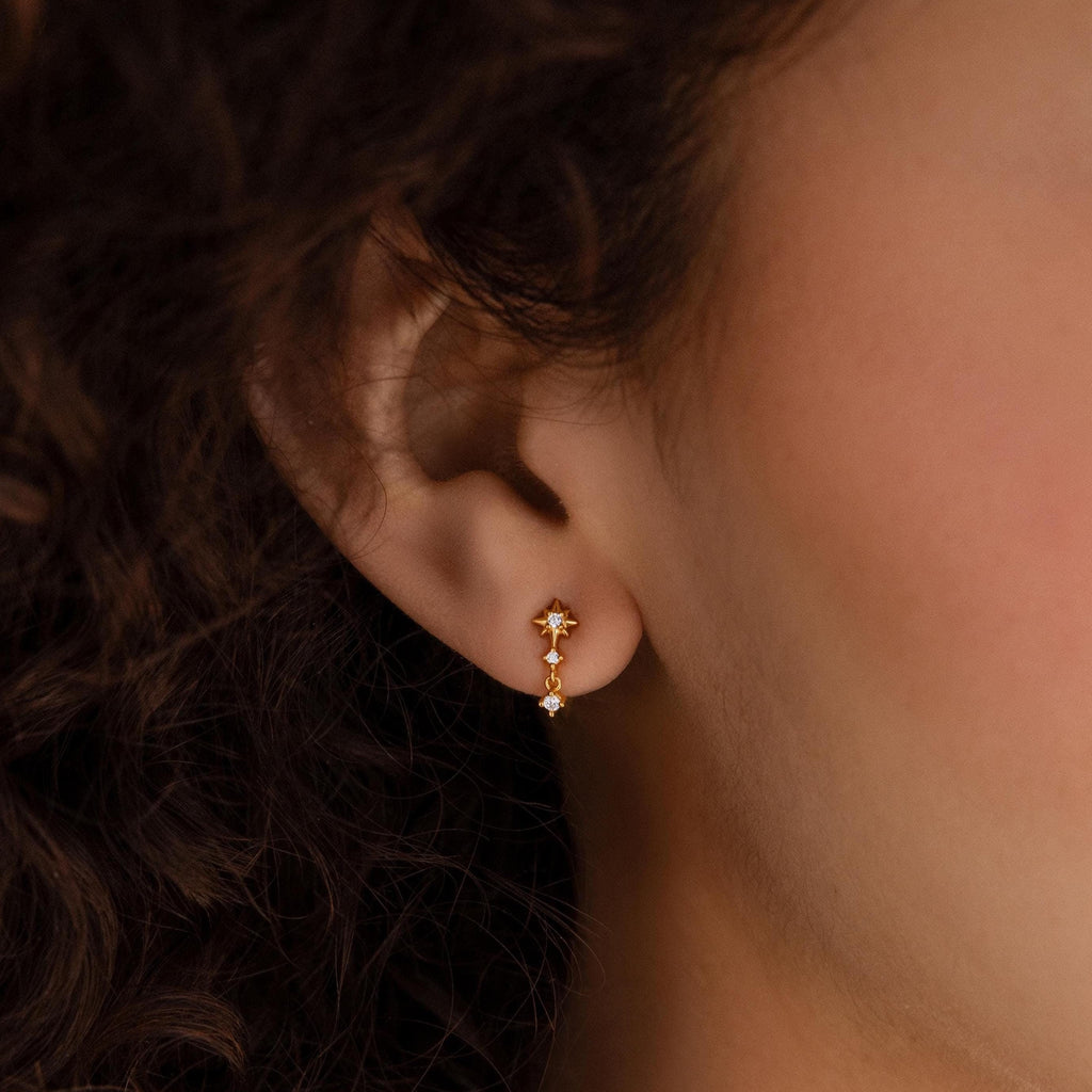 Star-shaped earrings