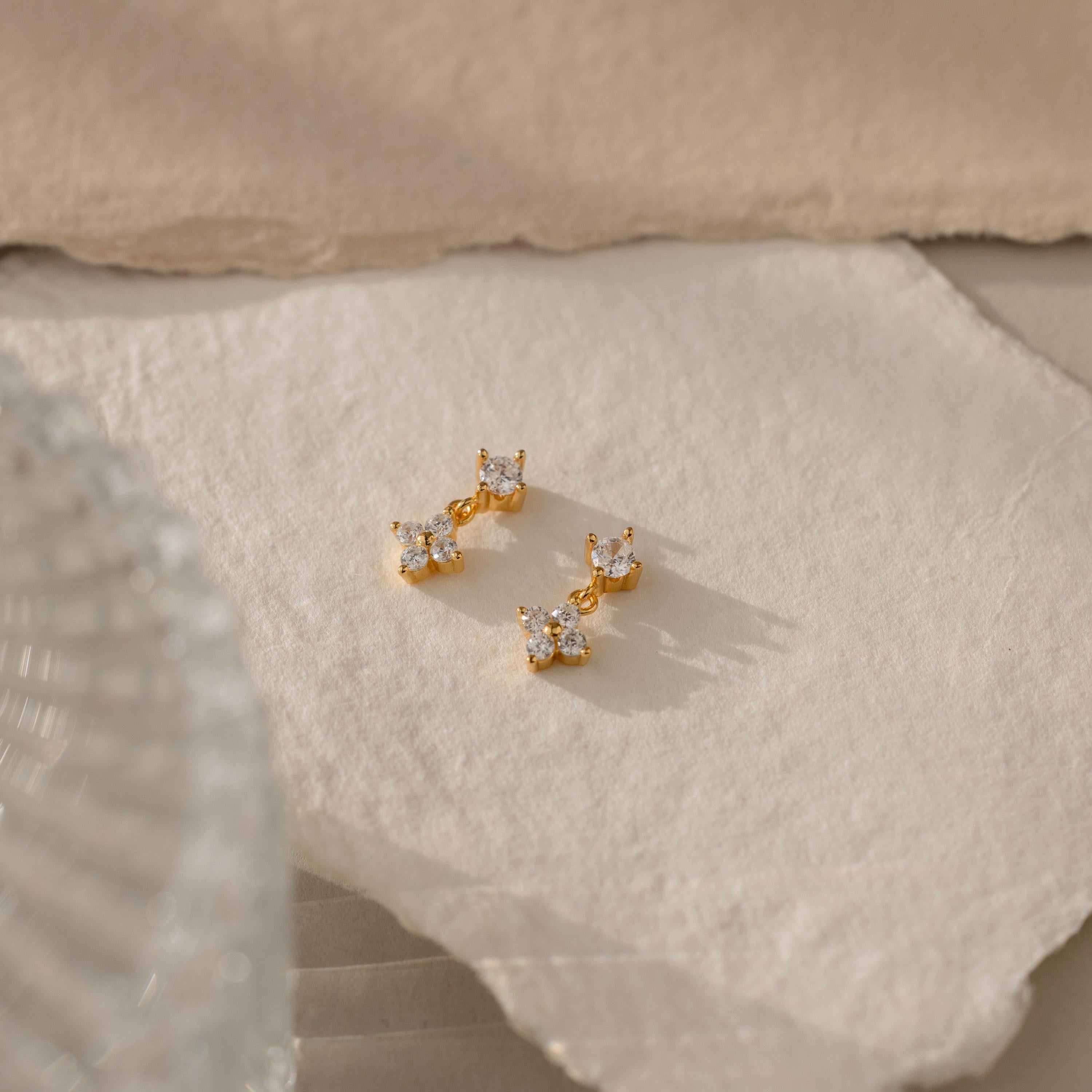 Delicate Flower Earrings