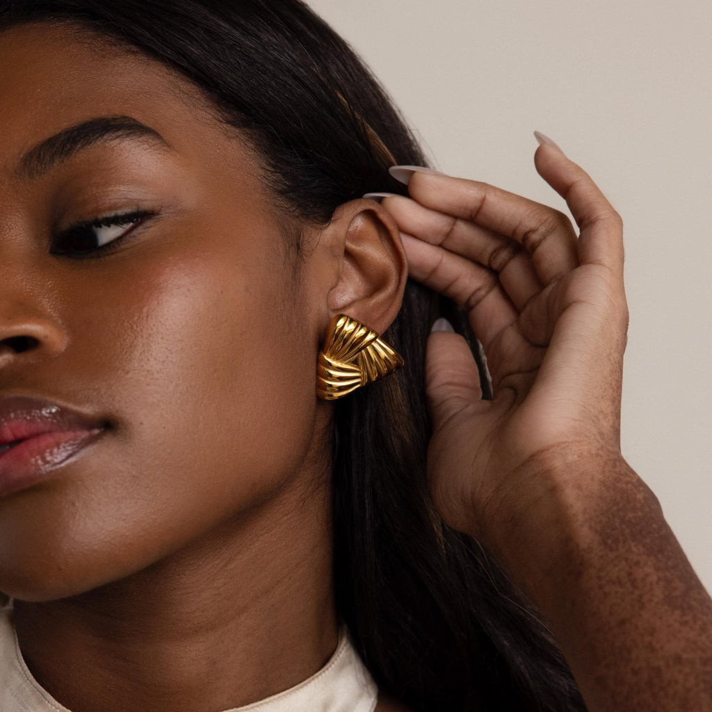 Geometric Charm Earrings