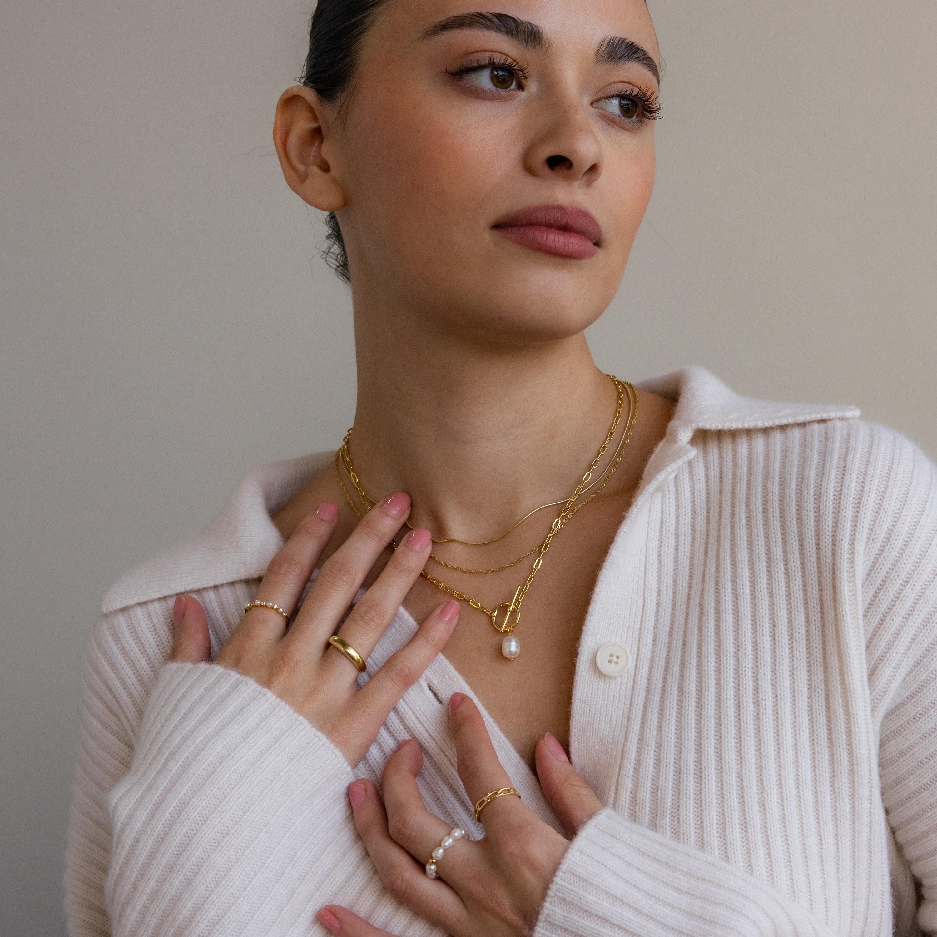 Amélie Necklace with Modern Links