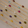 Elo de Luz bracelet, brilliant gemstone of the month