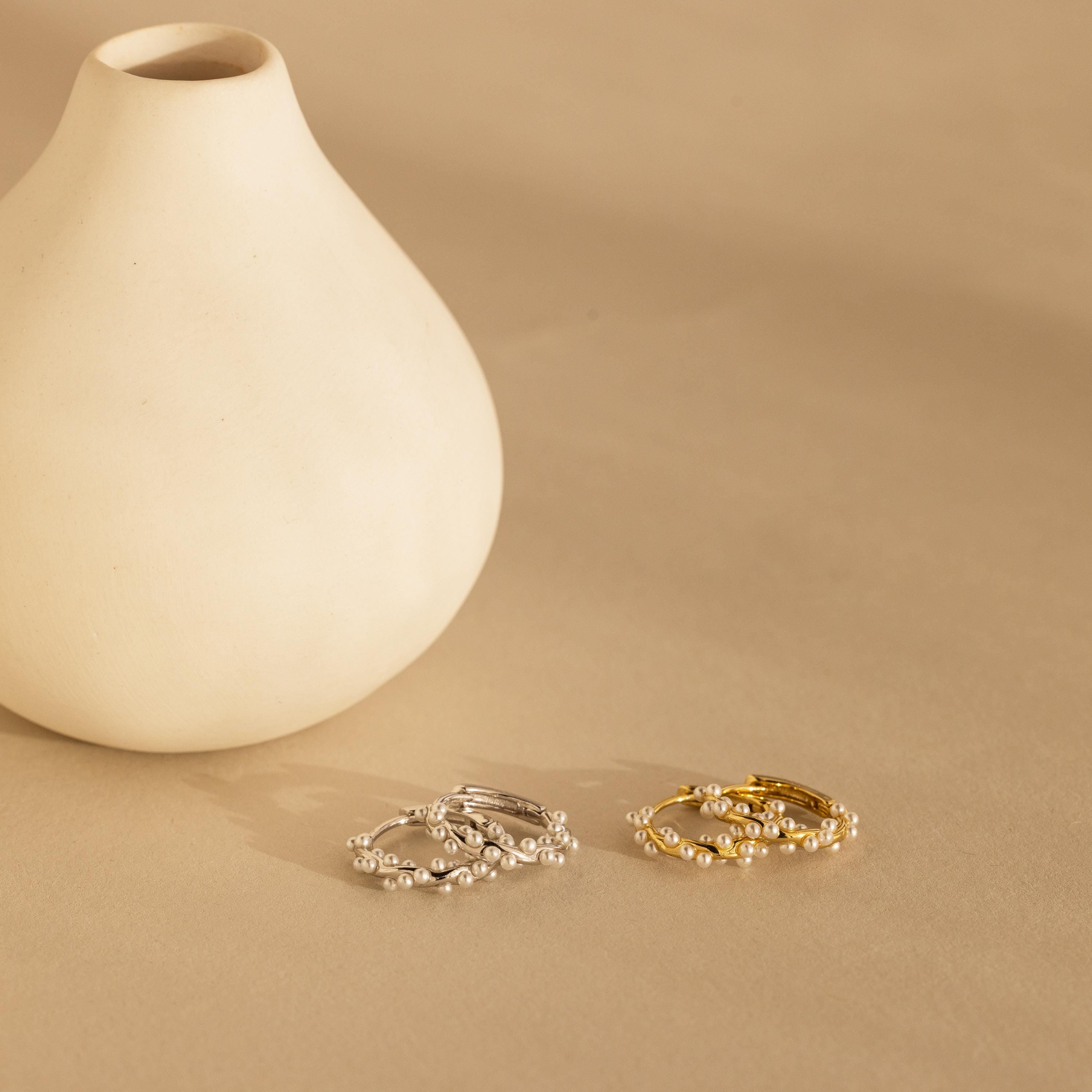 Pearl Charm Earrings
