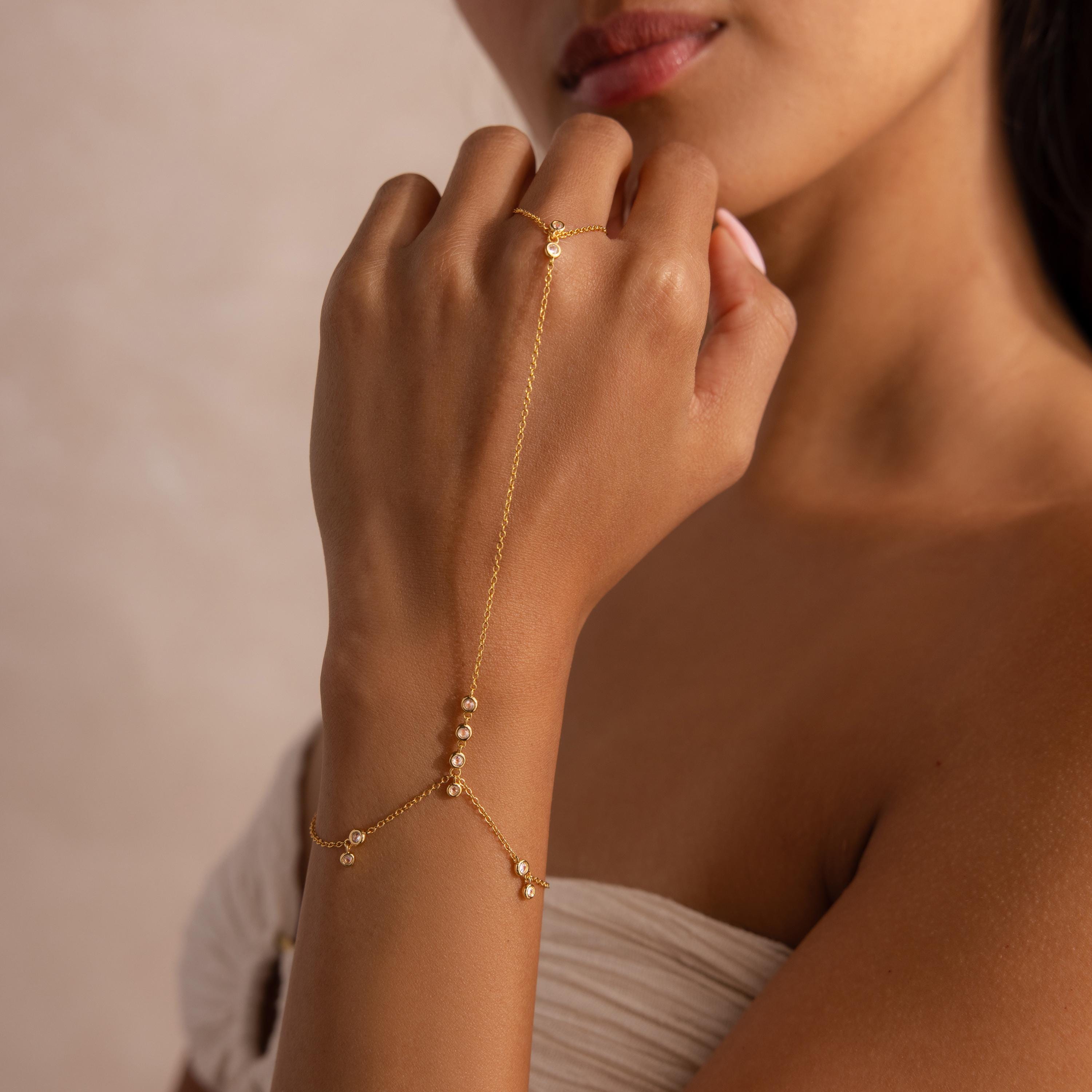 Serena Shine Hand Bracelet