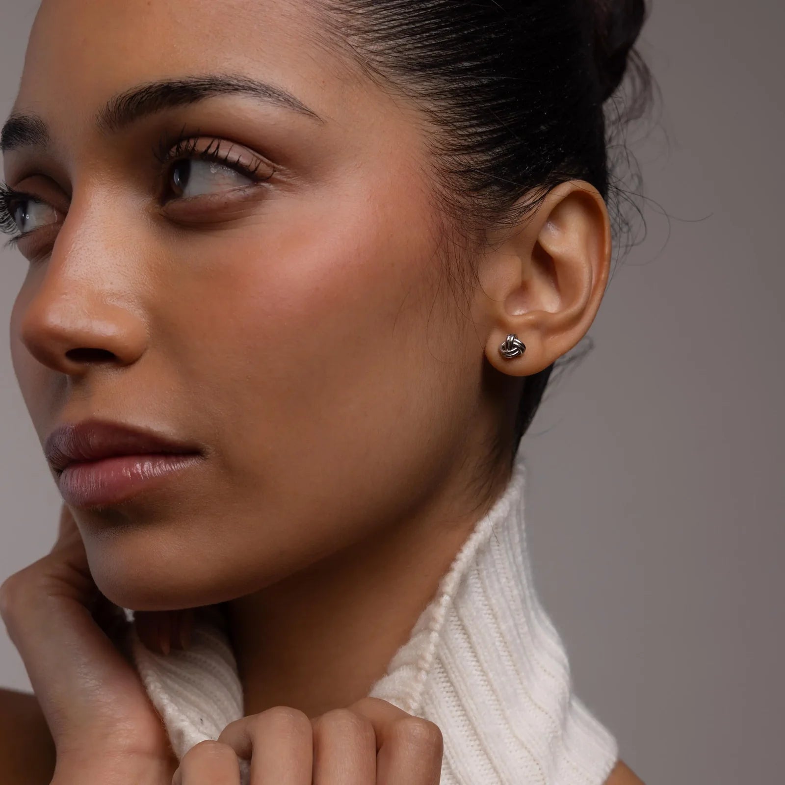 Celeste knot earrings