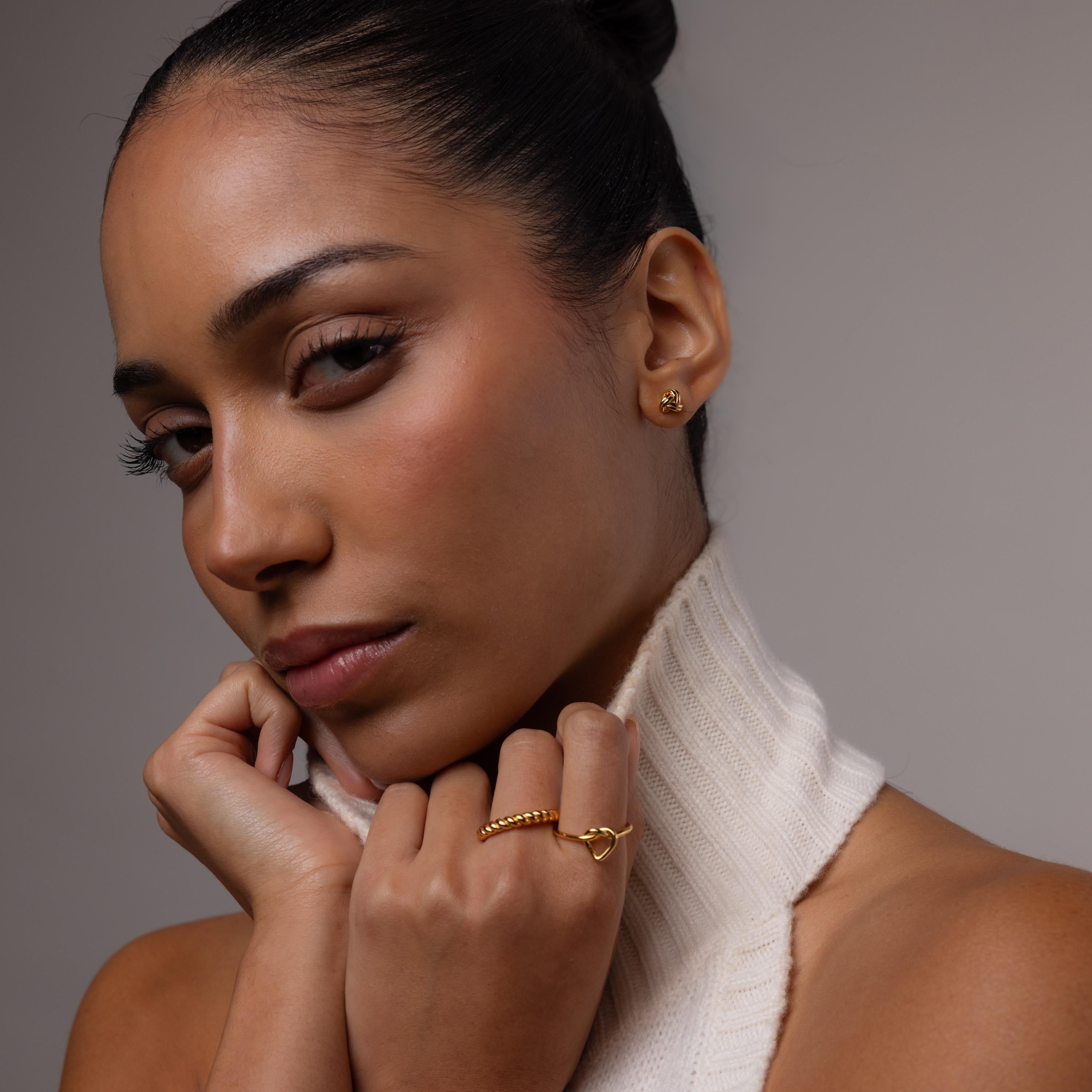 Celeste knot earrings