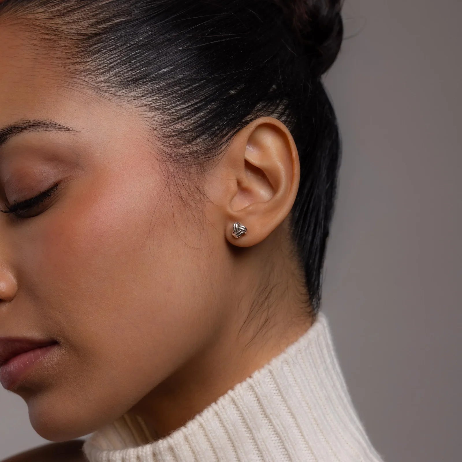 Celeste knot earrings