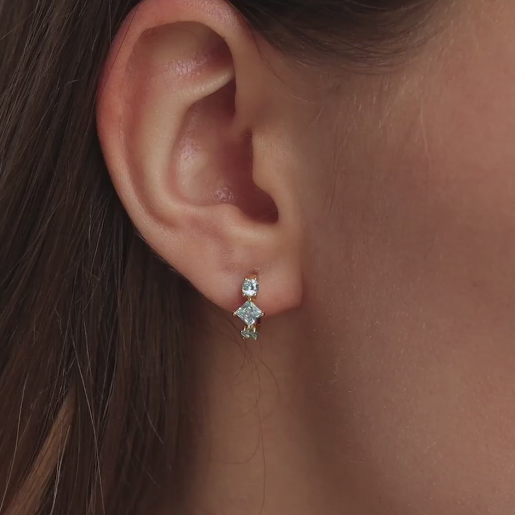 Navy Blue Earrings