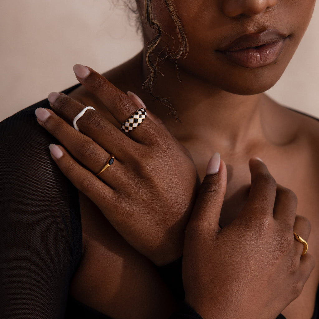 Luna Textured Ring