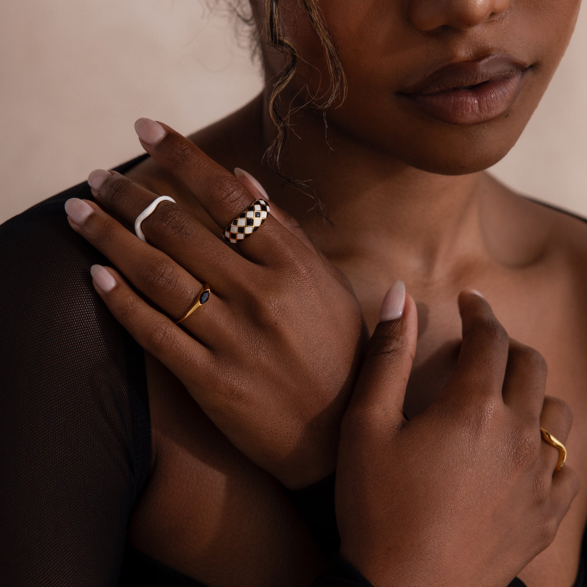 Luna Textured Ring
