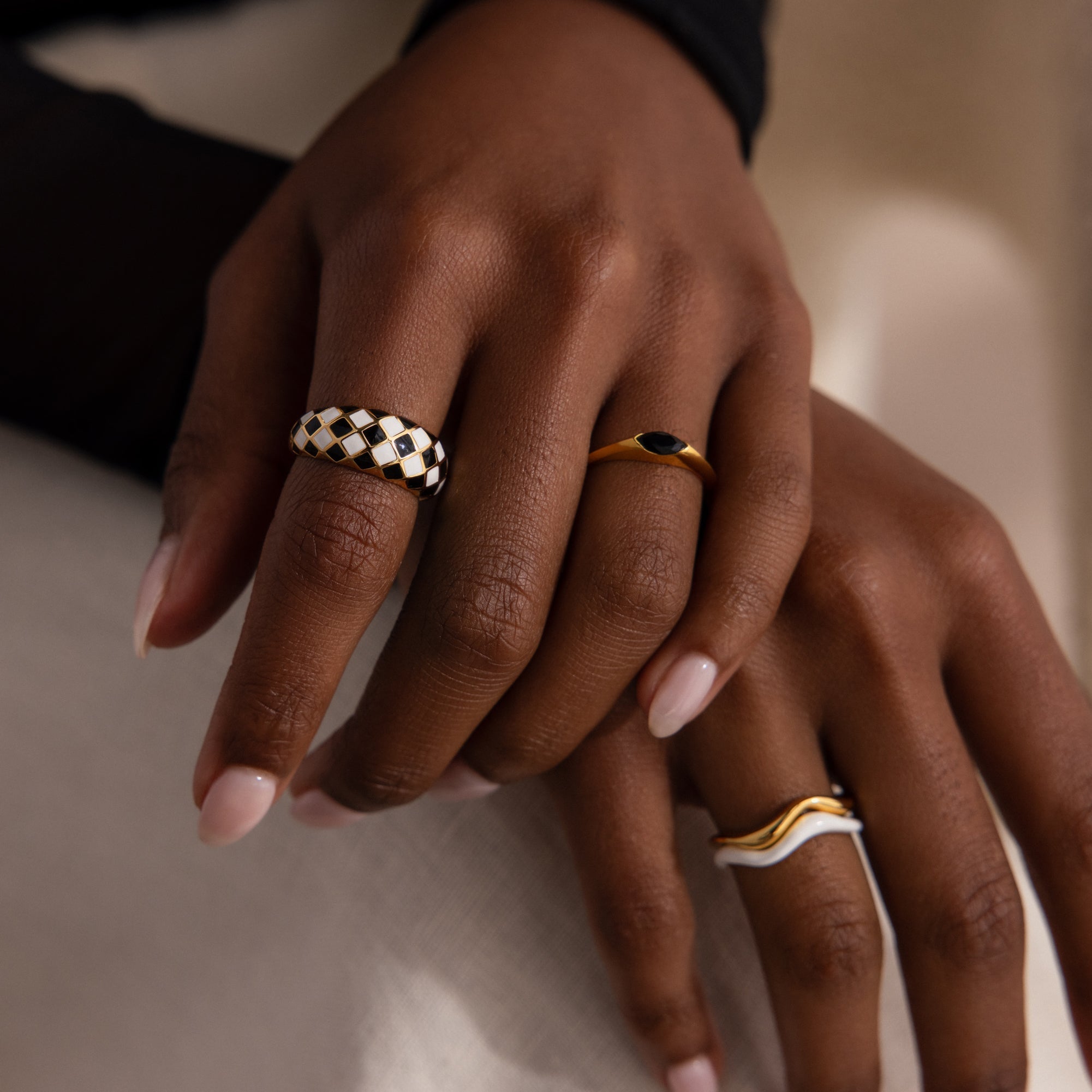 Luna Textured Ring